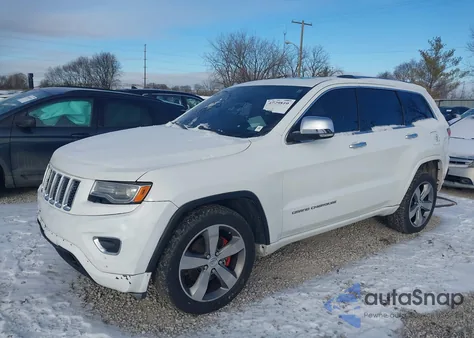 2014 Jeep Grand Cherokee Overland z USA, uszkodzony, nr VIN 1C4RJFCG8EC396149